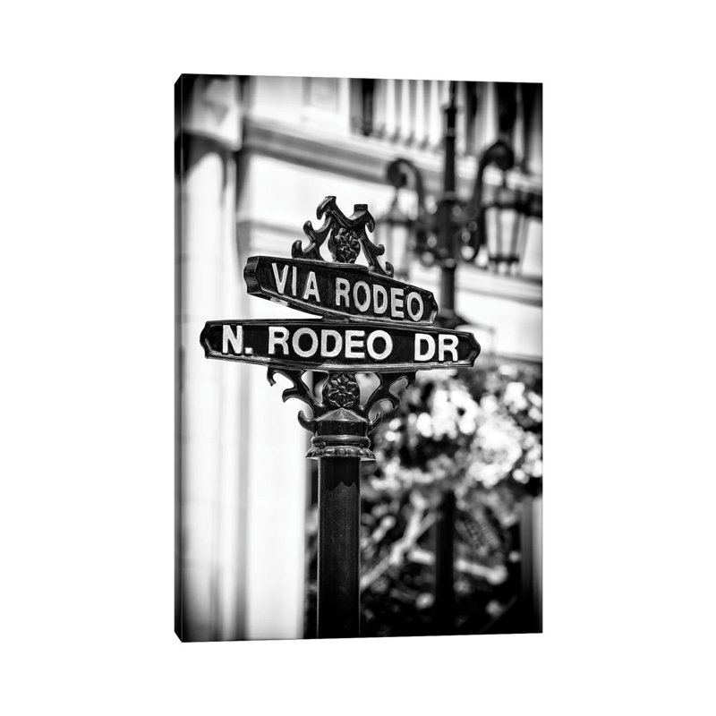 Beverly Hills Rodeo Drive by Philippe Hugonnard - Wrapped Canvas Print, 20.32 cm H x 30.48 cm W