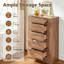 Commode 5 tiroirs, commode moderne sans poignée-130377283