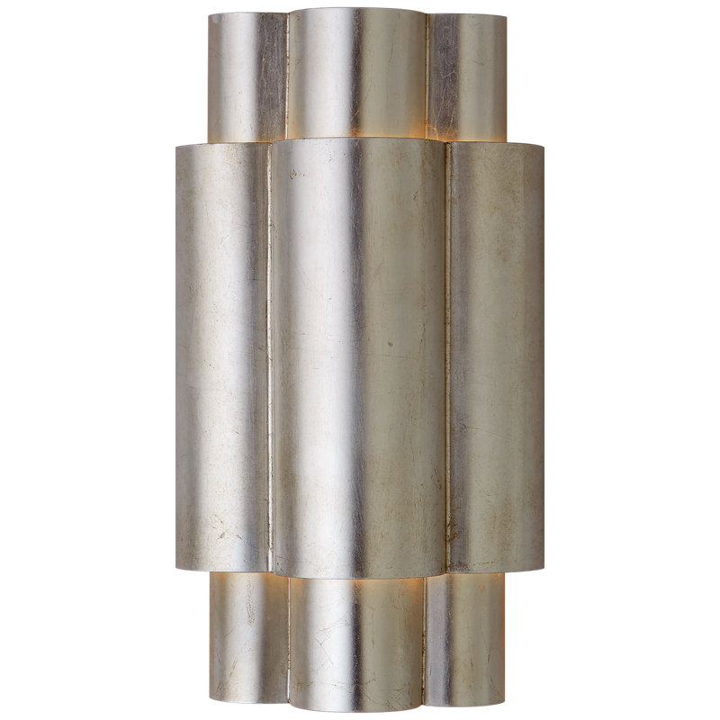AERIN Arabelle Medium Sconce, Burnished Silver Leaf