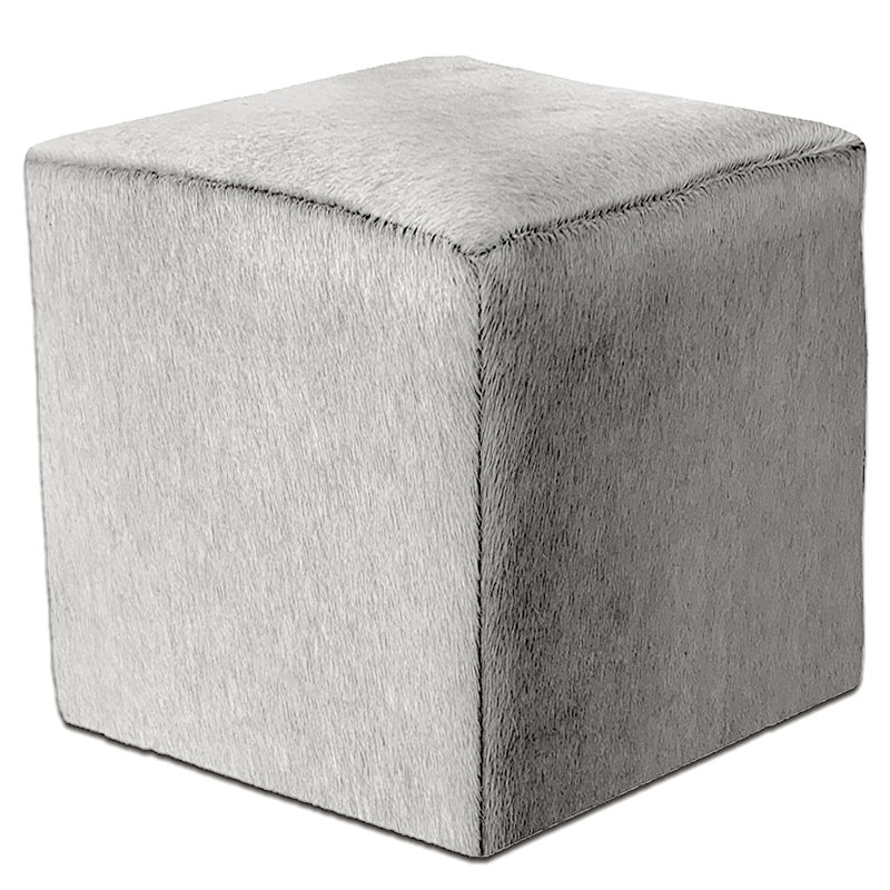 Square Ottoman, Gray