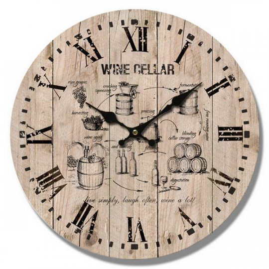 Calafia Manufactured Wood Wall Clock