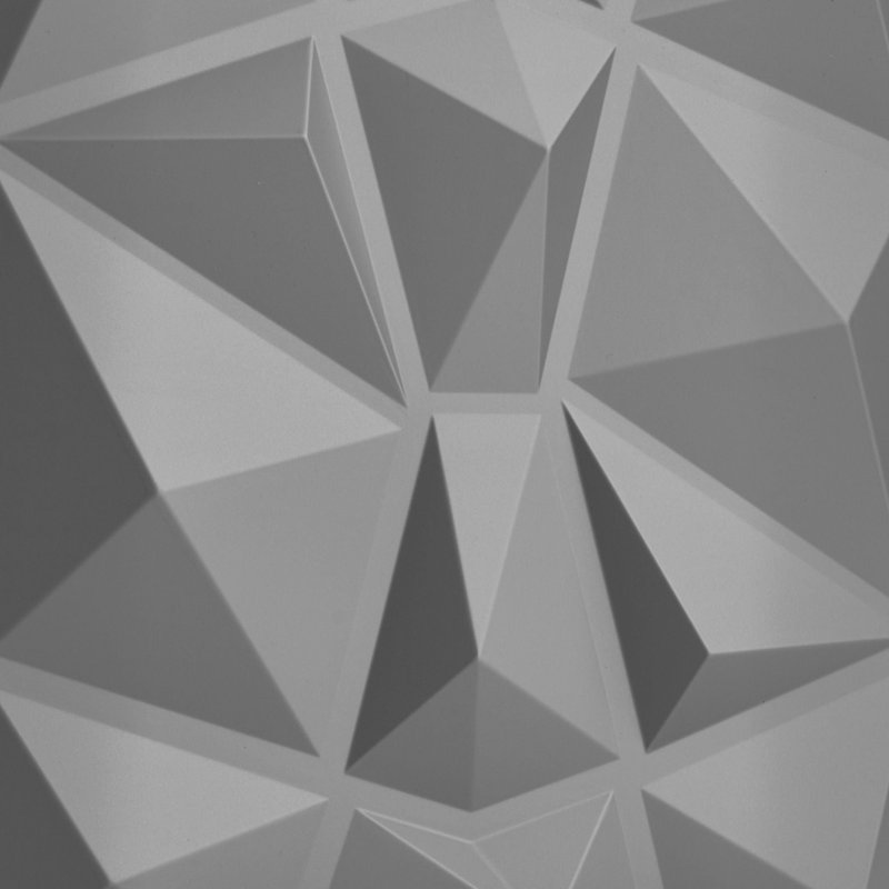 Culai 50 cm x 50 cm 3D Wall Panel (6-pack), Grey Silver