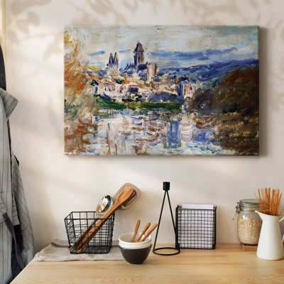 The Village of Vetheuil-Gallery Wrapped Canvas