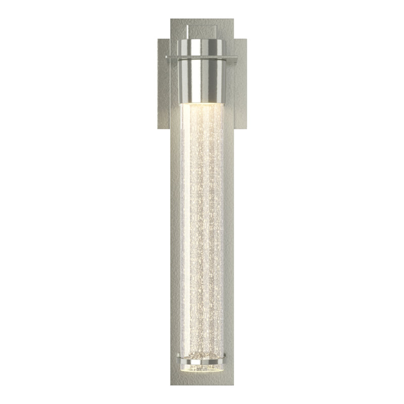 Airis Flush Mounted Sconce, Sterling, 18.3" H x 4.5" x 4" D