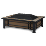 Hamilton Steel Wood Burning Fire Pit Table