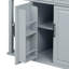 Îlot de cuisine de 47 po avec table de salle à manger extensible, table de cuisine en placage de bois d'hévéa avec support de rangement interne, prise de courant, îlot de cuisine avec rangement 2 tiroirs et 2 armoires-1827032217
