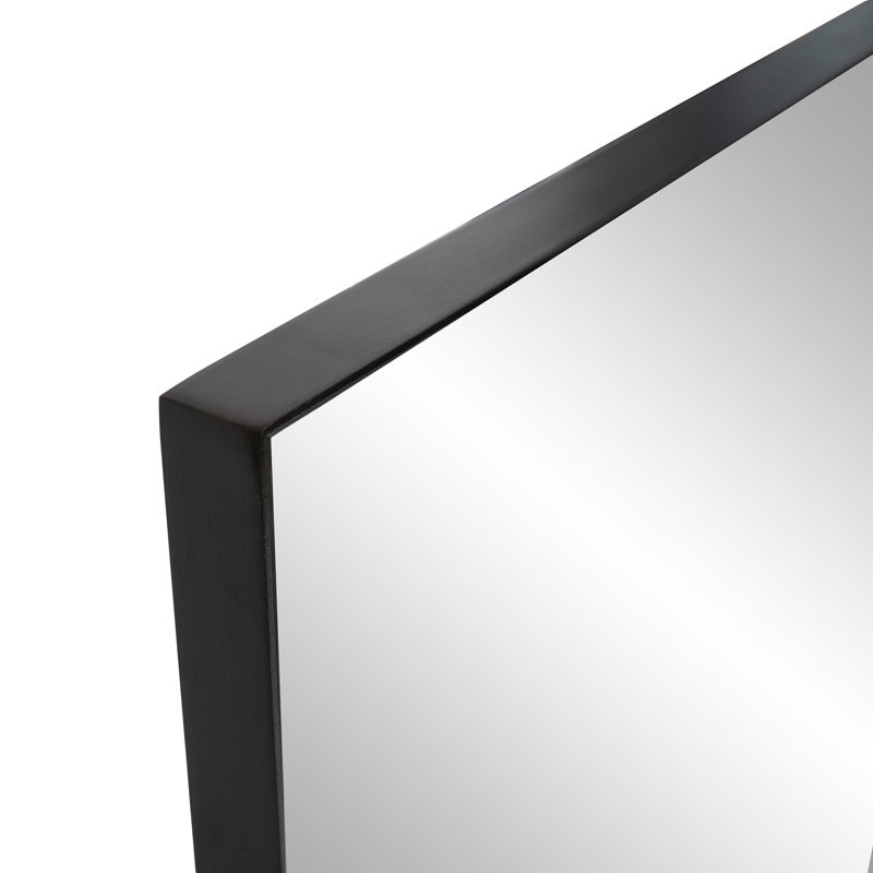 Miroir d'appoint Turna, Noir brossé