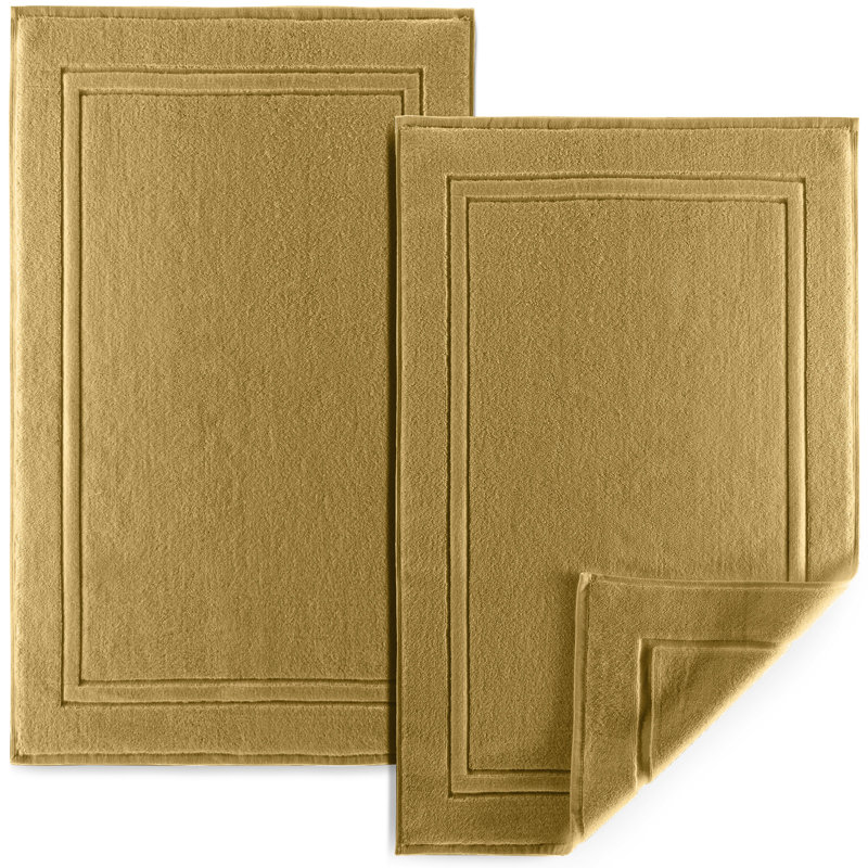 100% Cotton Bath Mat, 17", 24", Champagne