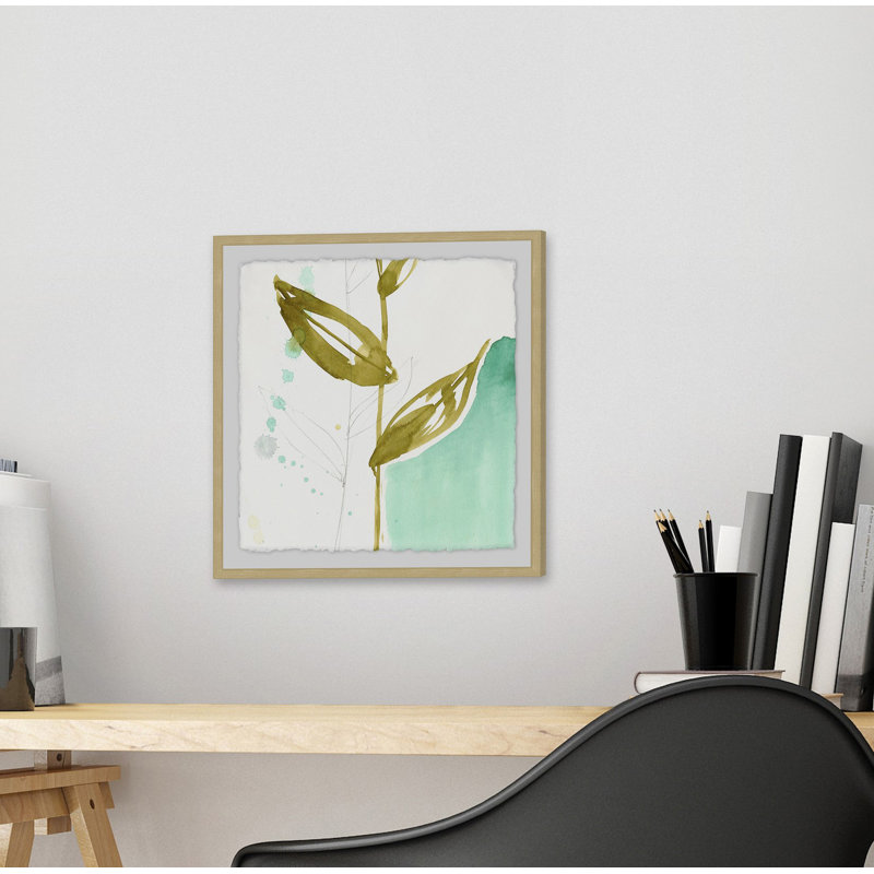 Painted Whimsy II - Picture Frame Print, 18" H x 18" W x 3.5" D