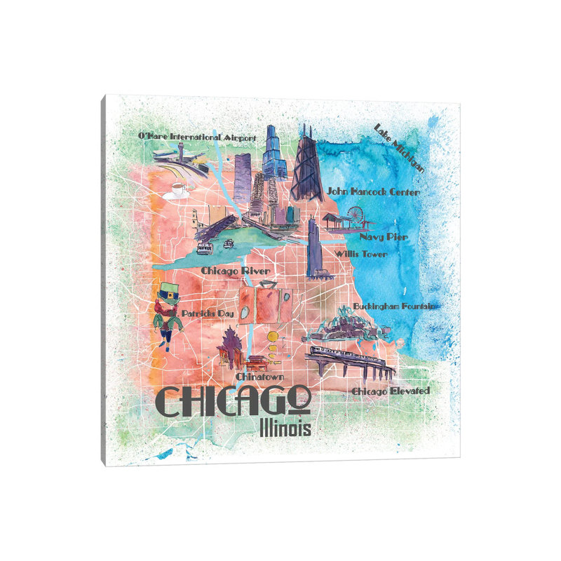 Illinois USA by Markus & Martina Bleichner - Wrapped Canvas Print, 30.48 cm H x 30.48 cm W