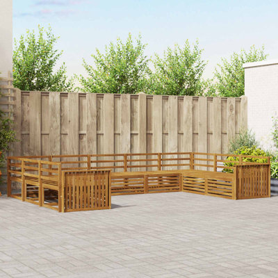 404cm Wide Patio Sectional Set