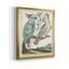 Oiseaux pastel I - Toile encadrée de qualité supérieure - Prêt à être accroché-411904347-411904346