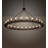 24 - Light Dimmable Wagon Wheel Chandelier