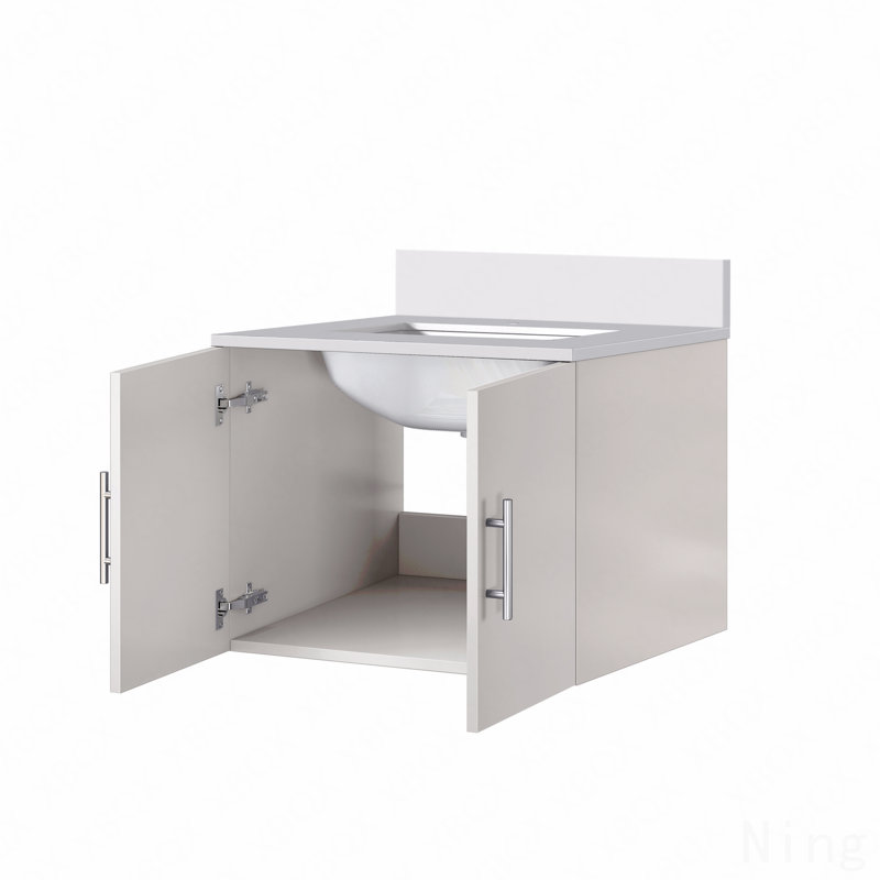 Meuble-lavabo pour salle de bain, plateau en marbre de culture