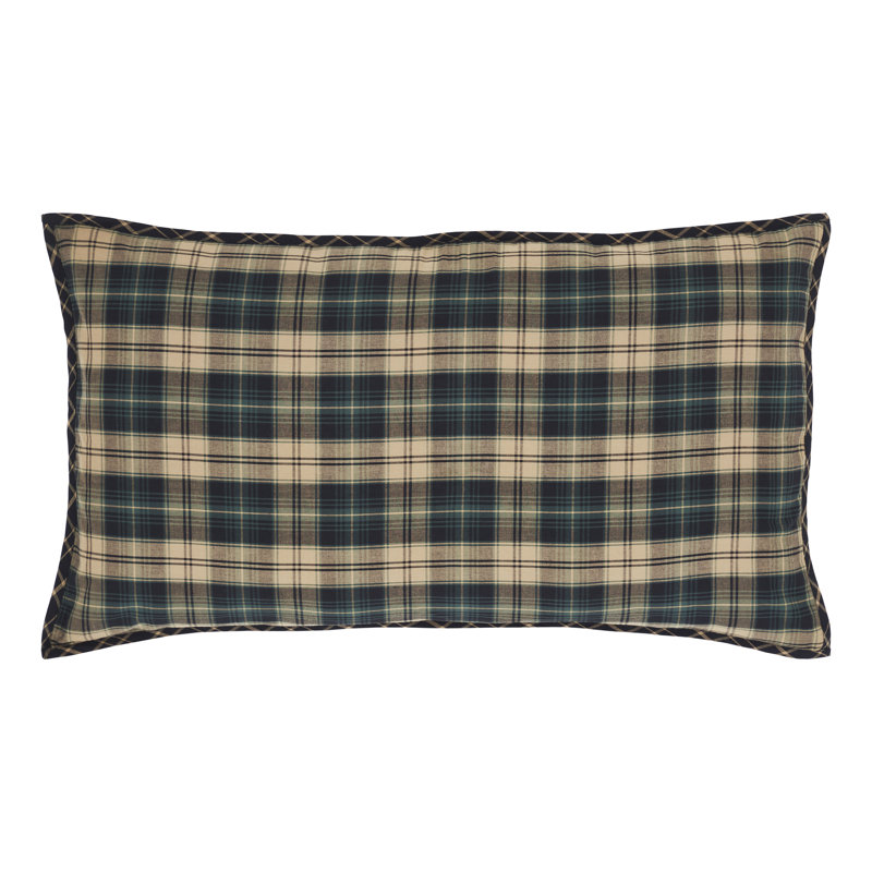 Pine Grove Cotton Blend Plaid Sham Set, King