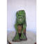 Statue bronze grenouille verte pensant - Taille: L 10 po x l 16 po x H 20 po.