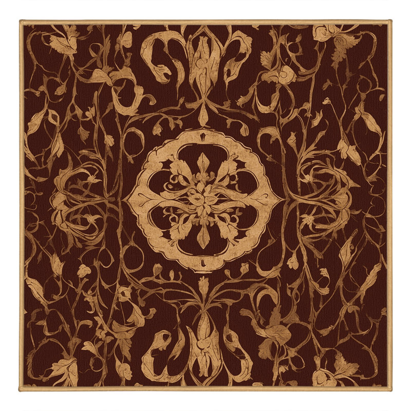 Imperial Vine Rug, Square 8'