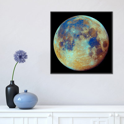 « color moon (différences géologiques) » par filipe alves, reproduction d’impression sur toile tendue