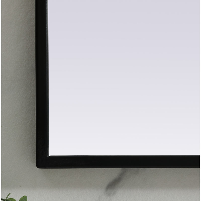 Miroir mural Sabine, Noir, noir, noir, noir, 38 po x 42 po