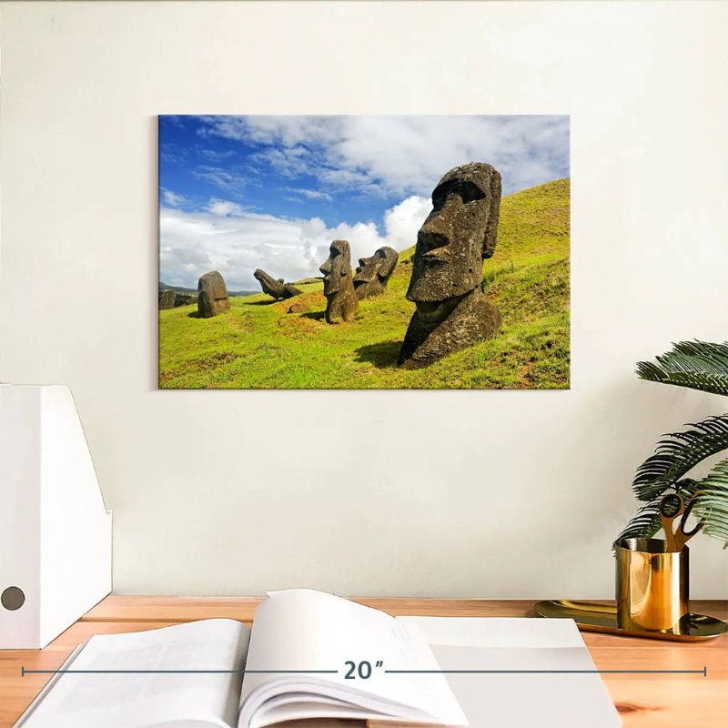 Historical Moai, 8" H x 12" W