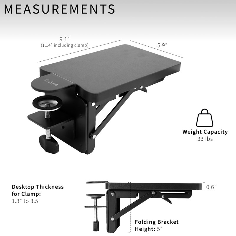 0.6" H x 11.4" W Desk Tray