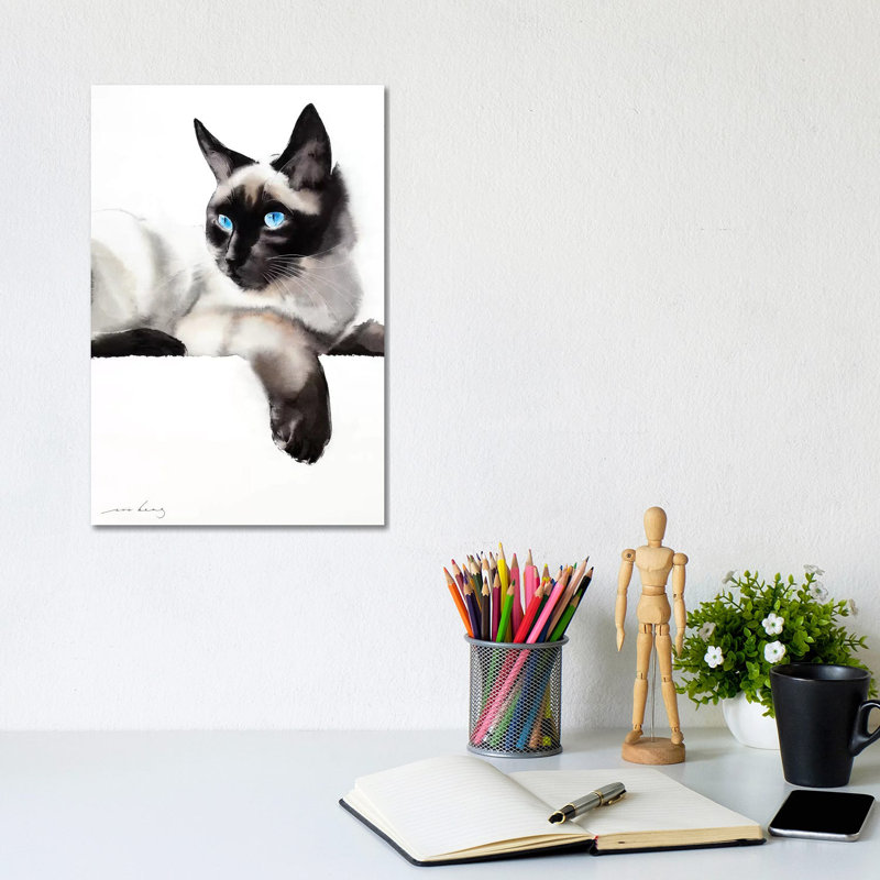 Cat Gaze by Soo Beng Lim - Wrapped Canvas Gallery-Wrapped Canvas Giclée, 101.6 cm H x 66.04 cm W x 1.91 cm D