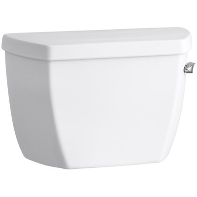 Highline Classic 1.0 GPF Toilet Tank with Tank Cover Locks and Right-Hand Trip Lever