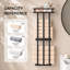 3-Tier Black Metal Bathroom Towel Holder, Wall Mounted Storage Rack with Top Mesh Shelf for Rolled Towels, Rust-Resistant Single