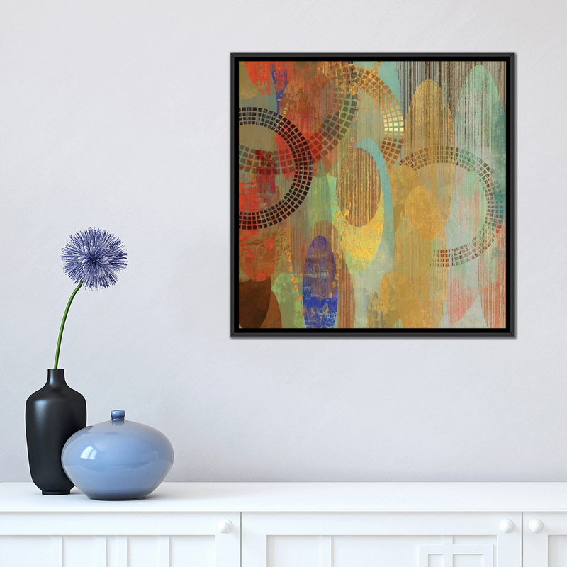 «Side by Side I», impression sur toile, H 18 po x l 18 po x P 1,5 po, Toile avec cadre noir, Pas de tapis
