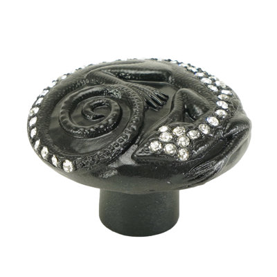 KNOB; LIZARD; PERIDOT MUSEUM GOLD FINISH