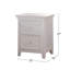 Pine Wood Nightstand With 2 Drawers