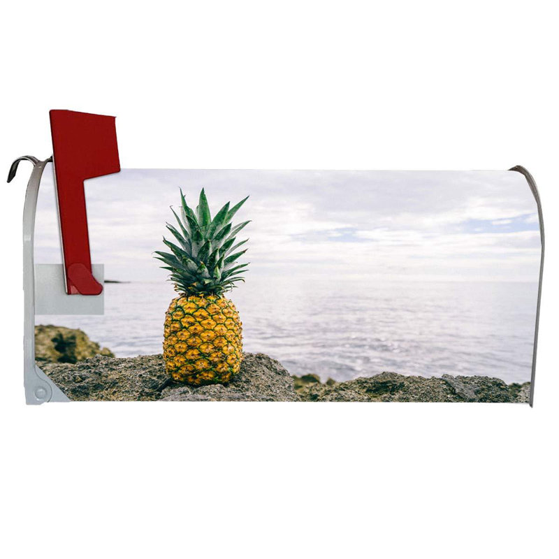 Housse de boîte aux lettres magnétique de plage ananas