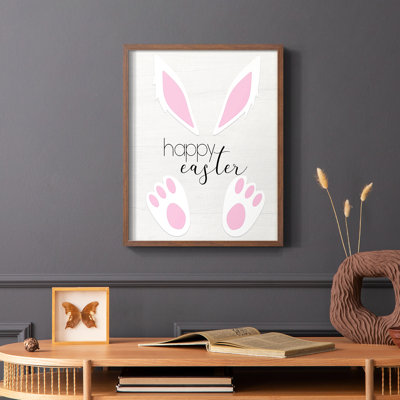 Happy Easter Framed Print - Solid Wood