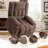 Faux Linen Electric Power Lift Chair Recliner Home Theater Seating With Vibrating Massage And Heating-1926139665