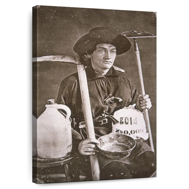 Leisha Gold Rush Prospector, 36" H x 24" W