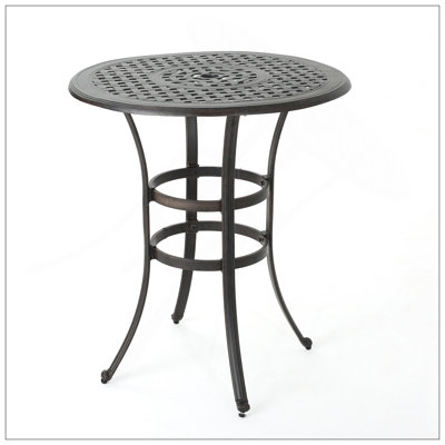 Table de bar en fonte d'aluminium