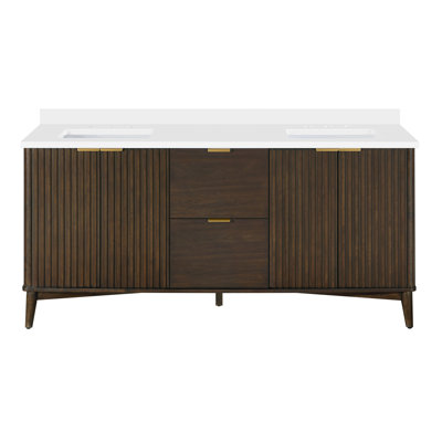 Trotta 72 in. Double Sink Bathroom Vanity