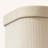 Fluted Cardboard Storage Baskets With Leather-Like Lids, Sturdy Stackable Paper Boxes Decorative Tray,Set Of 3 Ivory