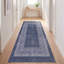 Tapis moderne minimaliste avec bordure géométrique en quartz, couleur marine, turquoise, gris, crème et rose. Lavable à la machine, antidérapant, à poils courts, pour l'intérieur et l'extérieur, adapté aux animaux domestiques. Convient au salon, à la chambre à coucher, à la salle à manger, à l'entrée, au corridor ou au bureau.-907954297