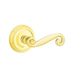 Scroll Passage (Hall & Closet) Door Lever with Round Rosette