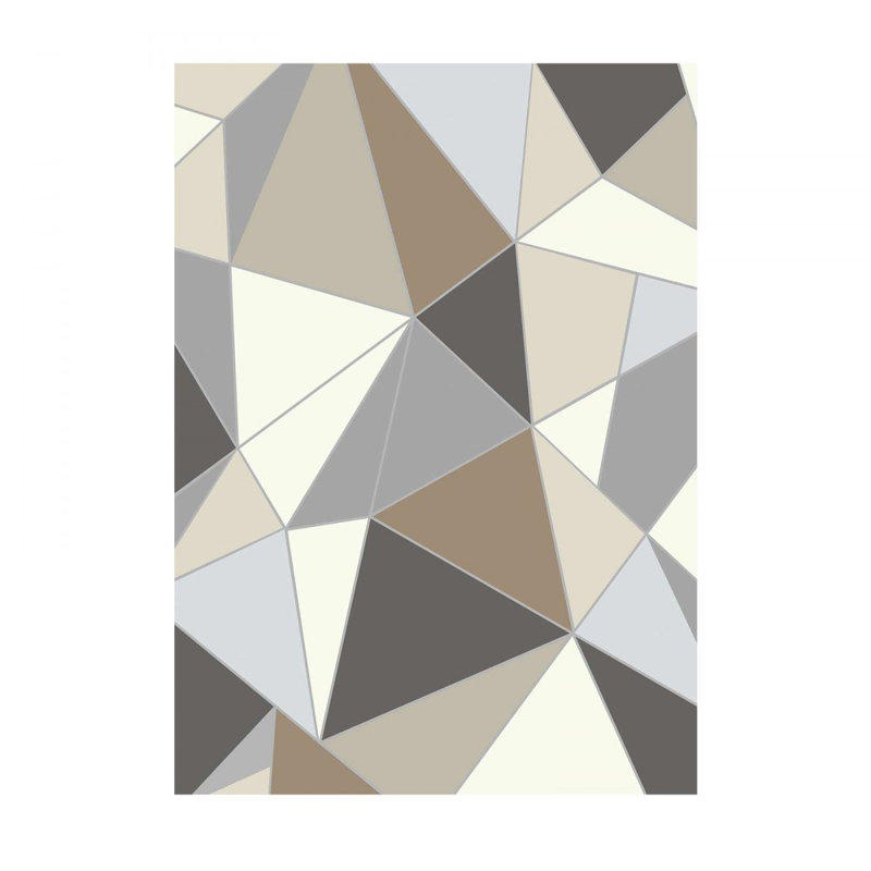 Geometric Faux Fur 152.4cm X 213.4cm Area Rug