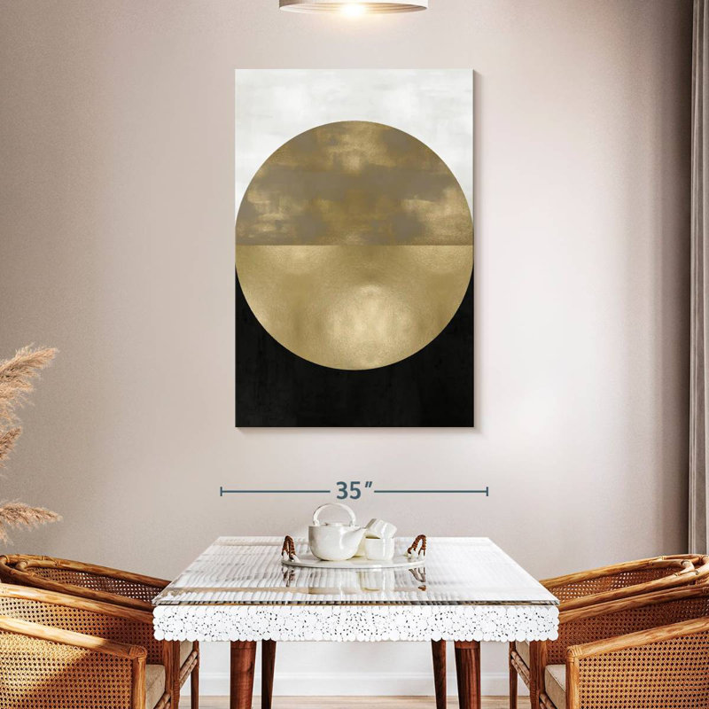 Avery Gold Sphere, 48" H x 32" W