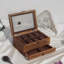 8 Slot Wooden Watch Lockable Box Rustic