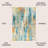 Lasley Contemporary POP Modern Abstract Vintage Waterfall Blue/Cream/Yellow Rug-987701066