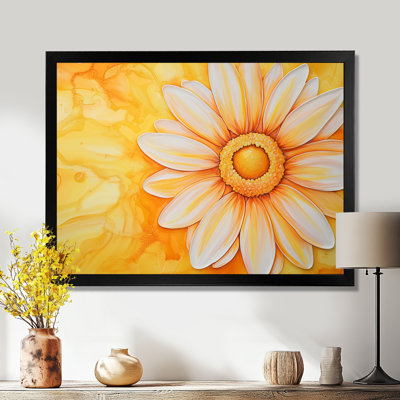 «Daisy Bloom Sunset - Daisy», reproduction sur toile