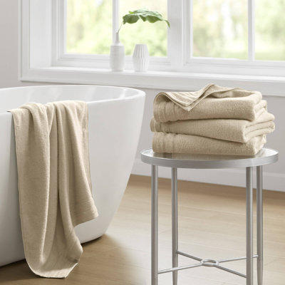 400 GSM Essential Bundle Beige 100% Cotton Quick Dry Super Soft 4-Piece Towel Set