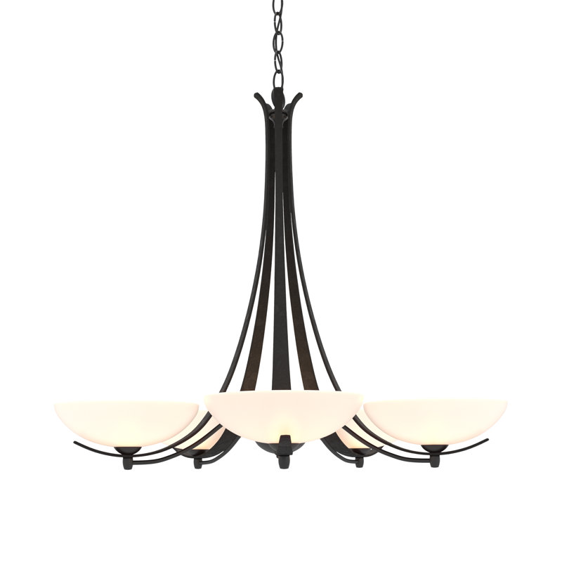 Lustre classique / traditionnel à 5 lumières Aegis, Noir