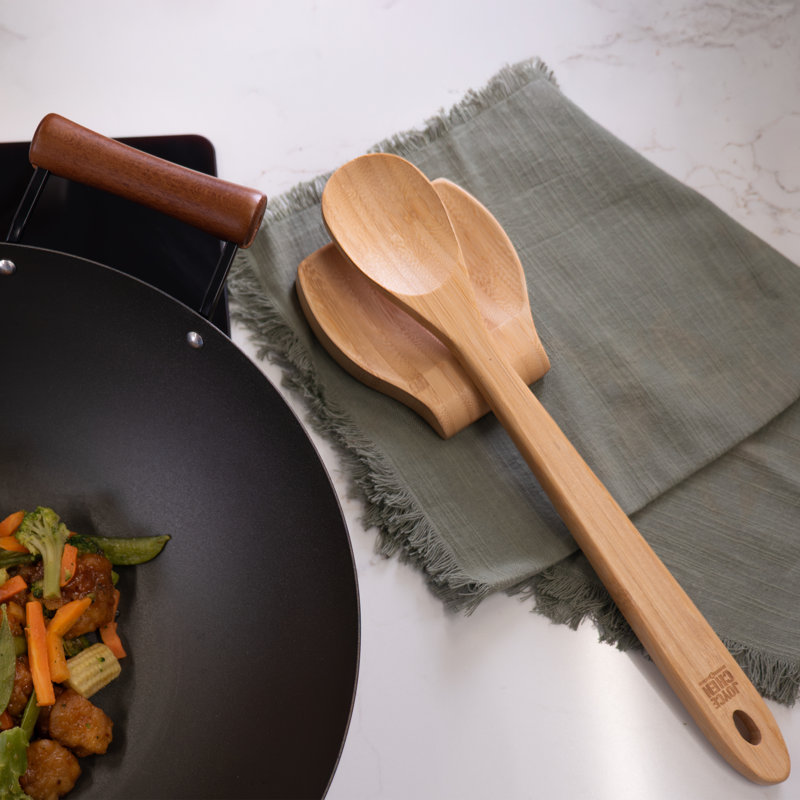 Joyce Chen Burnished Bamboo Mixing Spoon, 15-inch