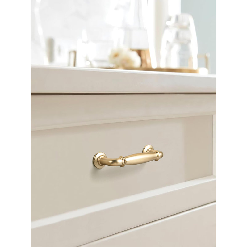 Poignée barre 3 po pouces American Classic, 3", Bronze champagne