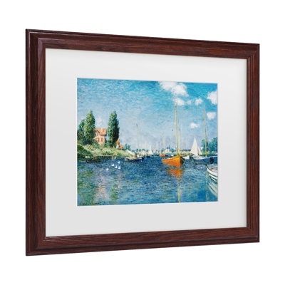 " Red Boats At Argenteuil " by Claude Monet